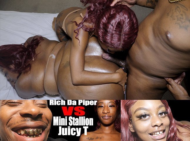 Intense Threesome with Mini Stallion